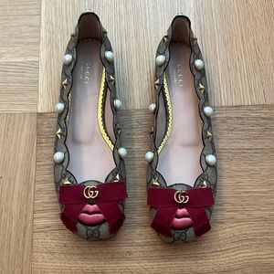 Gucci Marmont Ballet Flats, Unworn in New Condition